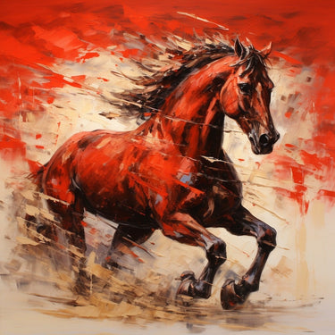 tableau design cheval